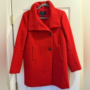 Ann Taylor Red Coat XS
